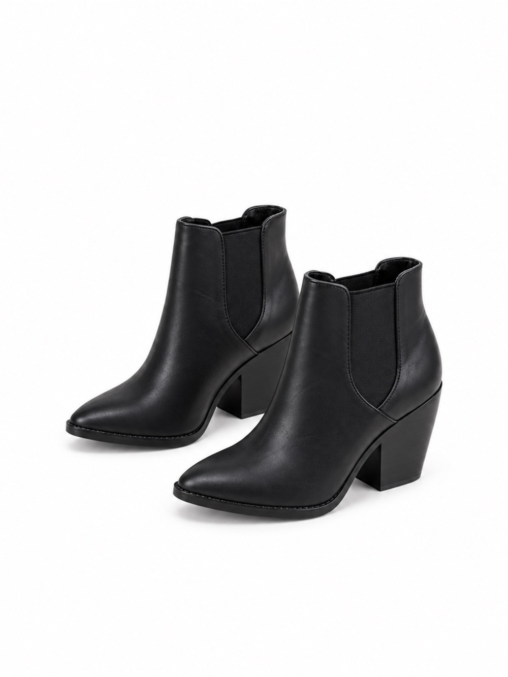 BP. Nordstrom Women's Black Chelsea Block Heel Ankle Boots Size 7